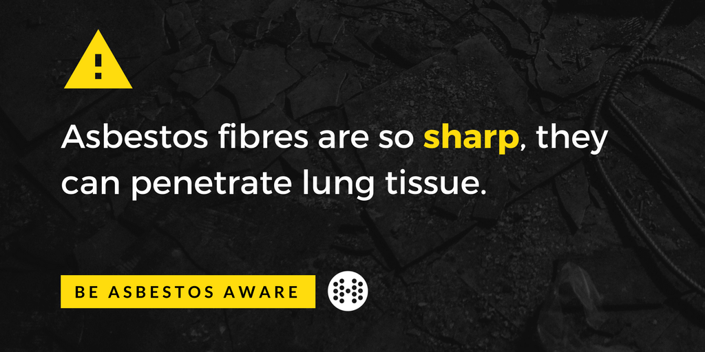 asbestos fibres sharp