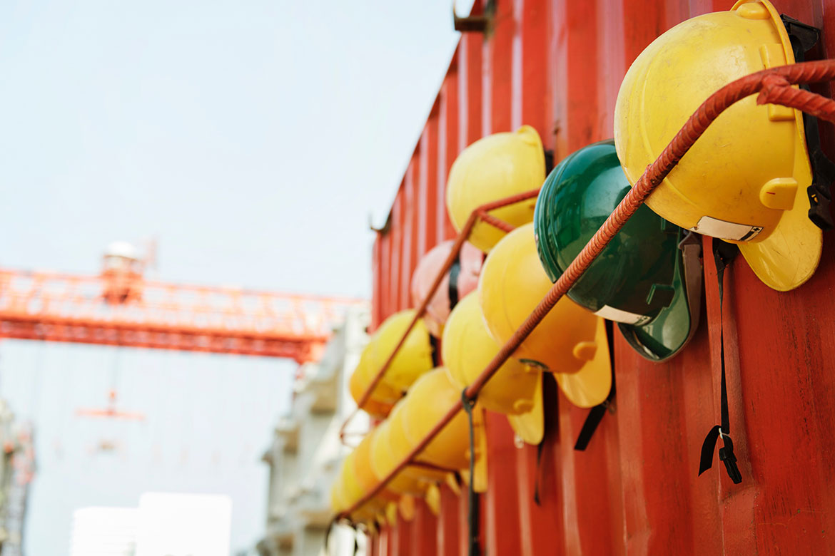 construction safety hard hats