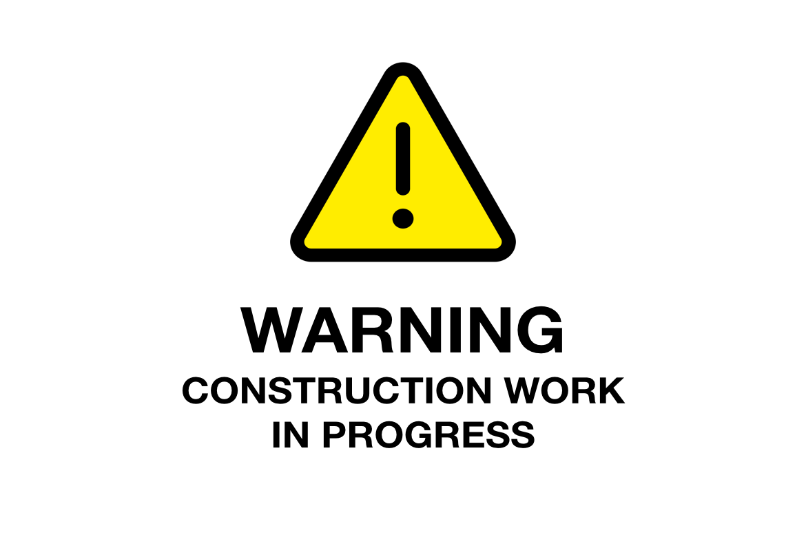 construction sign warning
