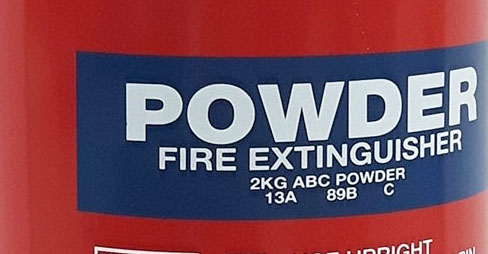 Powder type fire extinguisher