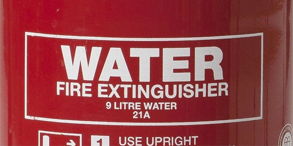 red fire extinguisher type