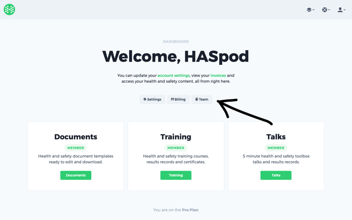 haspod user team