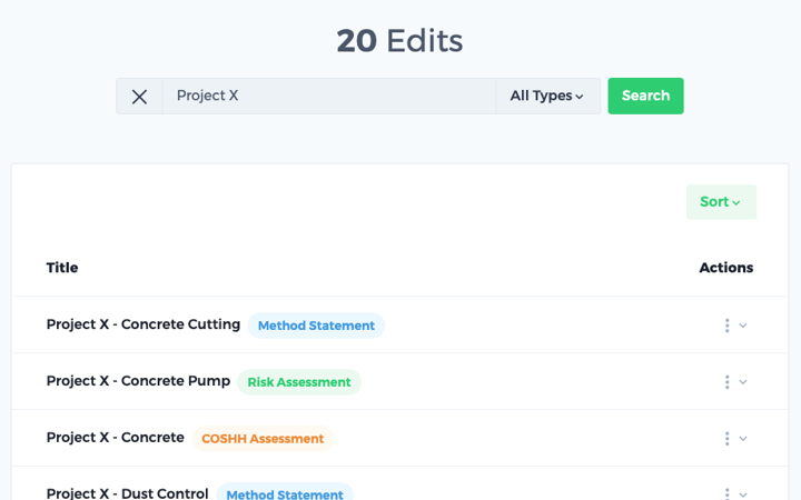 haspod documents organise