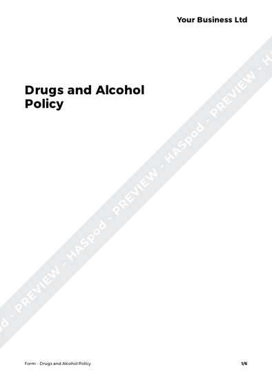 Form Drugs and Alcohol Policy image 1