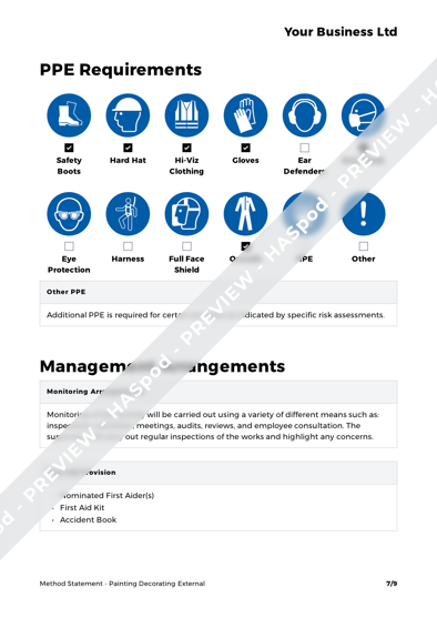 Painting Decorating External Method Statement Template HASpod   Method Statement Painting External 3 