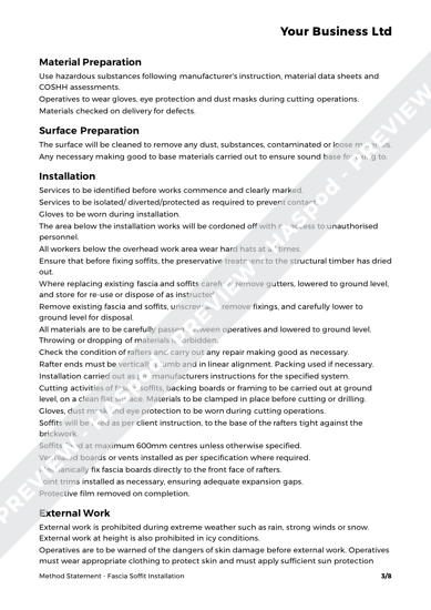 Fascia Soffit Installation Method Statement Template Haspod 1915