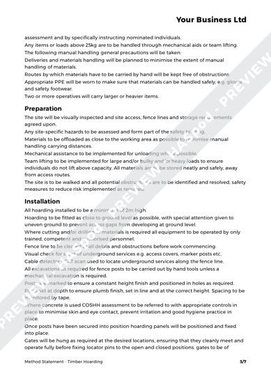 Hoarding business plan image