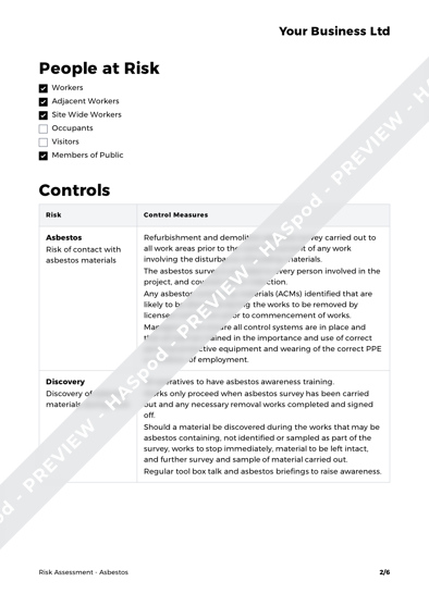 Risk Assessment Asbestos image 2