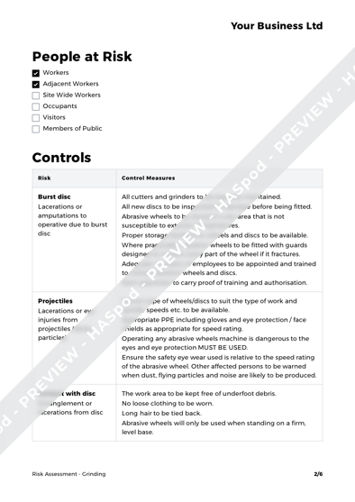 Risk Assessment Grinding image 2