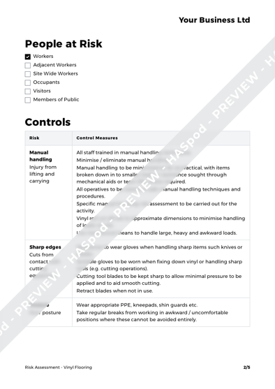 Risk Assessment Vinyl Flooring image 2