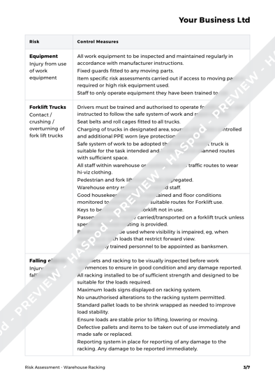Risk Assessment Warehouse Racking image 2