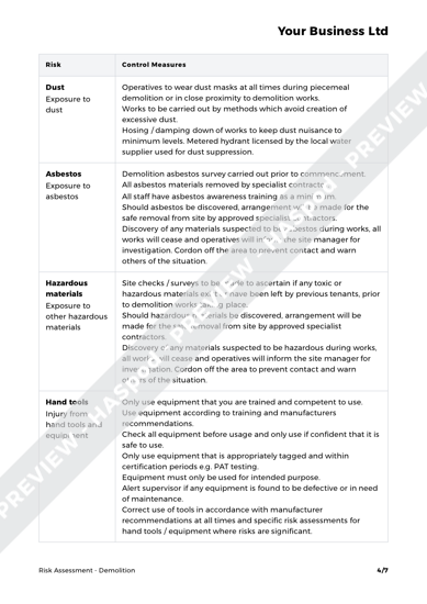 demolition safety checklist demolition safety checklist