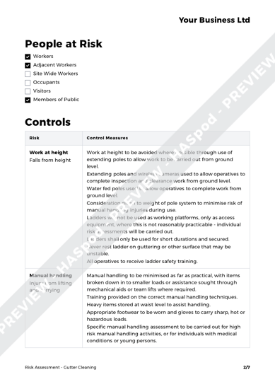 Gutter Cleaning Risk Assessment Template Haspod